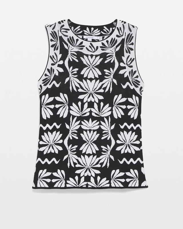 Jacquard Sleeveless Pullover - image 5